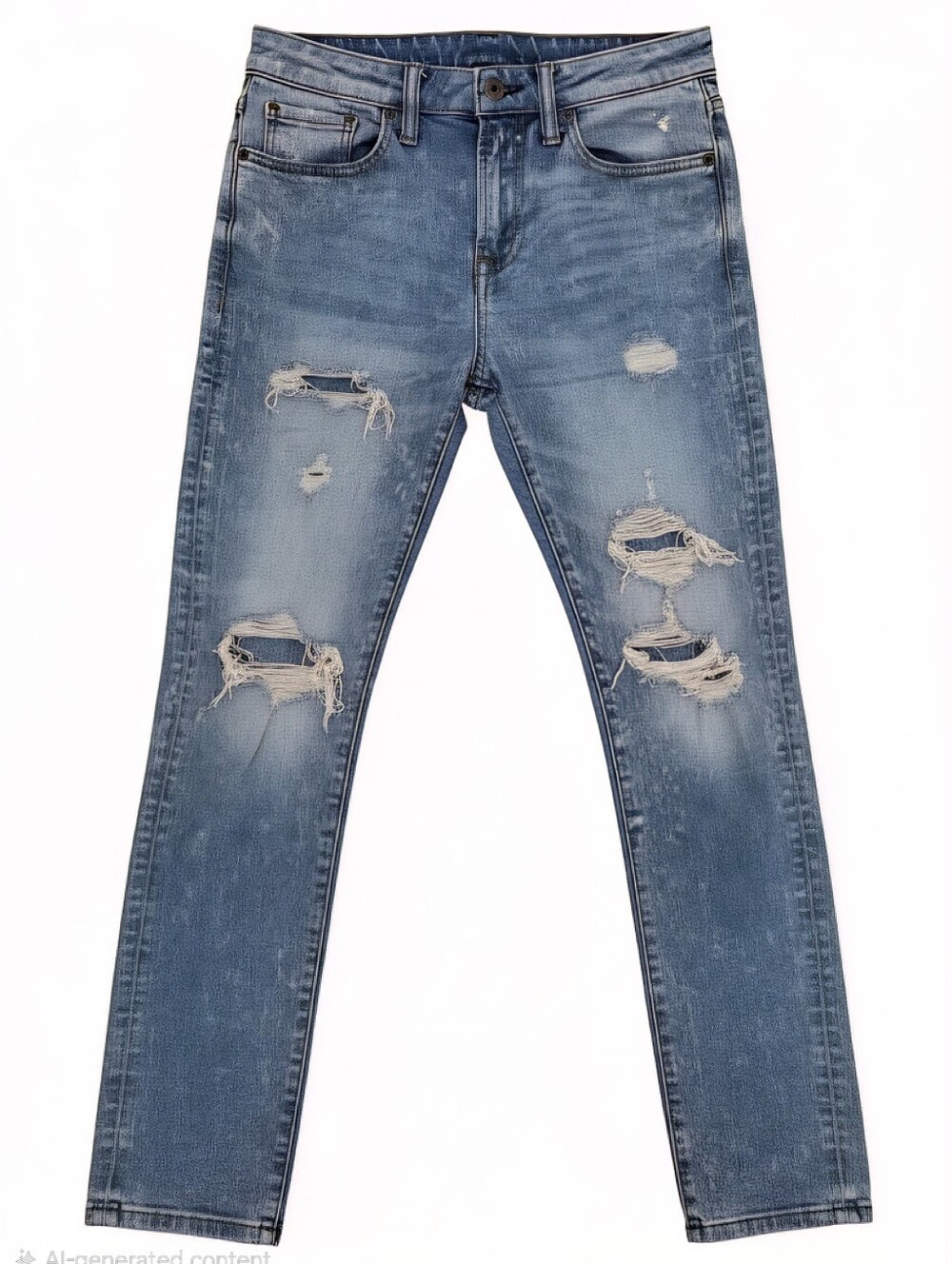 American Eagle Outfitters Light Blue Distressed Skinny Jeans Next Level Airflex
